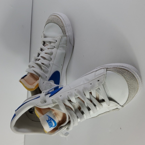 Nike White and Blue Athletic Sneakers Size 7 Men - Picture 7 of 8